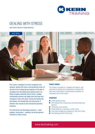 PDF Download Factsheet Dealing with stress