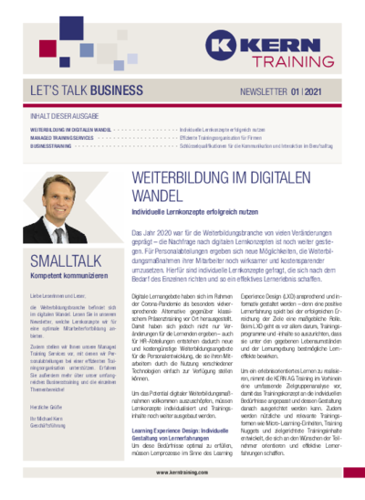 PDF Download Newsletter Training+ 01/2021