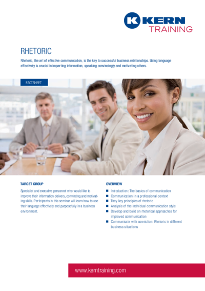 PDF Download Factsheet Rhetoric