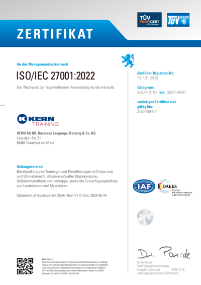 ISO/IEC 27001:2022