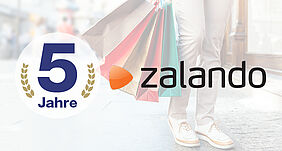 5 Jahre Partnerschaft mit Zalando 5 Jahre Zusammenarbeit mit Zalando