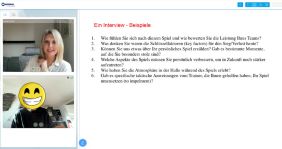 KERN Training Deutschunterricht mit MT Melsungen Spielern im KERN Virtual Classroom.
